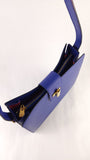 Celine Blue Leather Square Shoulder Bag - G0579