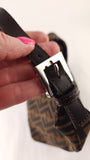 Fendi Zucca Brown Canvas Mamma Bucket Bag - G0570