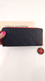 Louis Vuitton Clemence Navy/Red Long Wallet - G0546