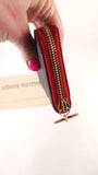 Louis Vuitton Clemence Navy/Red Long Wallet - G0546