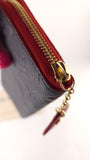 Louis Vuitton Clemence Navy/Red Long Wallet - G0546