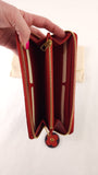 Louis Vuitton Clemence Navy/Red Long Wallet - G0546