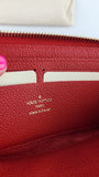 Louis Vuitton Clemence Navy/Red Long Wallet - G0546