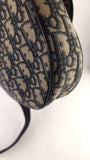 Christian Dior Navy Trotter Print Saddle Crossbody - 3636