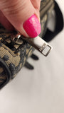 Christian Dior Navy Trotter Print Saddle Crossbody - 3636