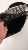 Christian Dior Navy Trotter Print Saddle Crossbody - 3636