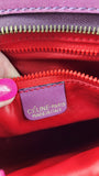 Celine Pink/Purple Leather Clutch - G0547