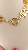 Chanel Gold Tone Cluster 'Chanel' Necklace - G0583