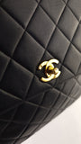 Chanel Matelasse Black Leather Shoulder Bag - 3493