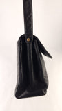Chanel Matelasse Black Leather Shoulder Bag - 3493