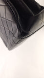 Chanel Matelasse Black Leather Shoulder Bag - 3493