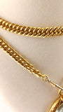 Chanel Gold Tone Vintage Magnifying Glass Charm Necklace - G0552