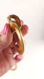 Chanel 24K Gold Door Knocker Clip On Earrings - G0542