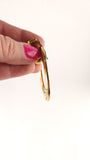Chanel 24K Gold Door Knocker Clip On Earrings - G0542