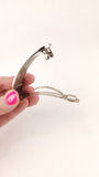 Chanel Silver Tone Barrette - G0585