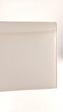 YSL White Saffiano Leather Clutch - G0551