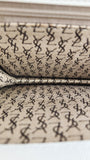 YSL White Saffiano Leather Clutch - G0551