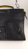 Fendi Black Leather Peekaboo Utility 2way Bag - G0580