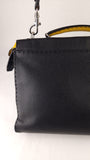 Fendi Black Leather Peekaboo Utility 2way Bag - G0580