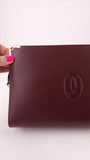 Cartier Bourdeaux Leather Must Line Clutch Bag - 3681