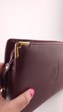 Cartier Bourdeaux Leather Must Line Clutch Bag - 3681