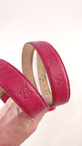 Gucci GG Pink Leather Belt - G0531