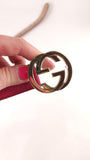 Gucci GG Pink Leather Belt - G0531