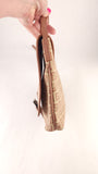 Fendi Zucchino Beige/Pink Canvas Shoulder Bag - 3600