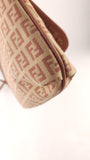 Fendi Zucchino Beige/Pink Canvas Shoulder Bag - 3600