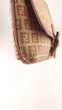 Fendi Zucchino Beige/Pink Canvas Shoulder Bag - 3600