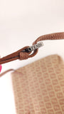 Fendi Zucchino Beige/Pink Canvas Shoulder Bag - 3600