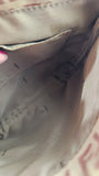 Fendi Zucchino Beige/Pink Canvas Shoulder Bag - 3600
