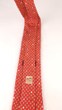Hermes Red Silk Tie w/Fruit - G0469