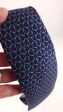 Hermes Navy Silk Geometric Print Tie - G0468