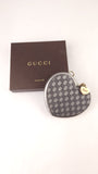 Gucci GG Silver Leather Heart Coin Purse - 3644