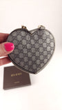 Gucci GG Silver Leather Heart Coin Purse - 3644