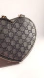 Gucci GG Silver Leather Heart Coin Purse - 3644