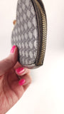 Gucci GG Silver Leather Heart Coin Purse - 3644