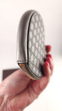Gucci GG Silver Leather Heart Coin Purse - 3644