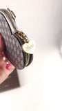 Gucci GG Silver Leather Heart Coin Purse - 3644