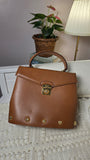 Salvatore Ferragamo Tan Leather 2way Hand Bag - 3685