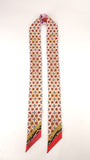 Louis Vuitton 'Bubblegram' Pink Reversible Silk Bandeau - 3639