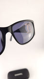 Chanel Matte Black Plastic Sunglasses - 3697