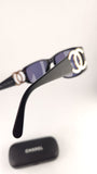 Chanel Matte Black Plastic Sunglasses - 3697