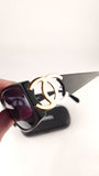 Chanel Matte Black Plastic Sunglasses - 3697