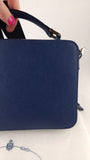 Prada Blue Saffiano Leather 2way Handbag - G0615