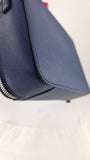 Prada Blue Saffiano Leather 2way Handbag - G0615