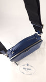 Prada Blue Saffiano Leather 2way Handbag - G0615
