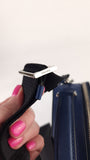 Prada Blue Saffiano Leather 2way Handbag - G0615