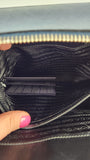 Prada Blue Saffiano Leather 2way Handbag - G0615